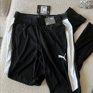Puma Black and White Track Pants